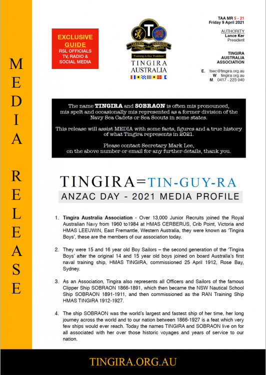 Anzac Day Media Profile